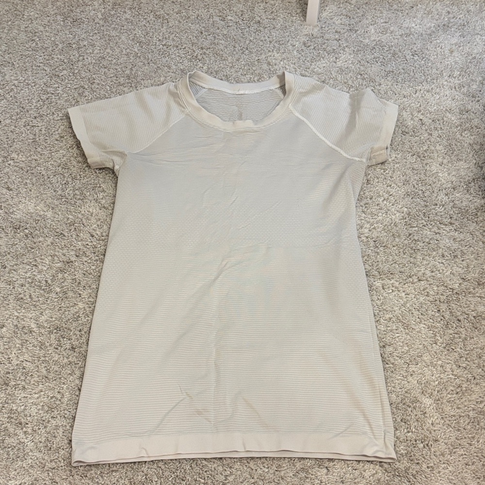 lululemon White Swiftly Tech Top